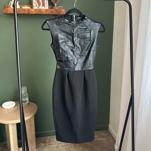 Sleeveless midi bodycon LBD women’s XXS